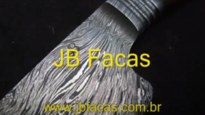 Faca aço damasco